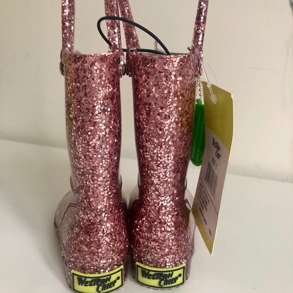 Western Chief Rose Gold Rain Boots Toddler Size 5. - Picture 3 of 4